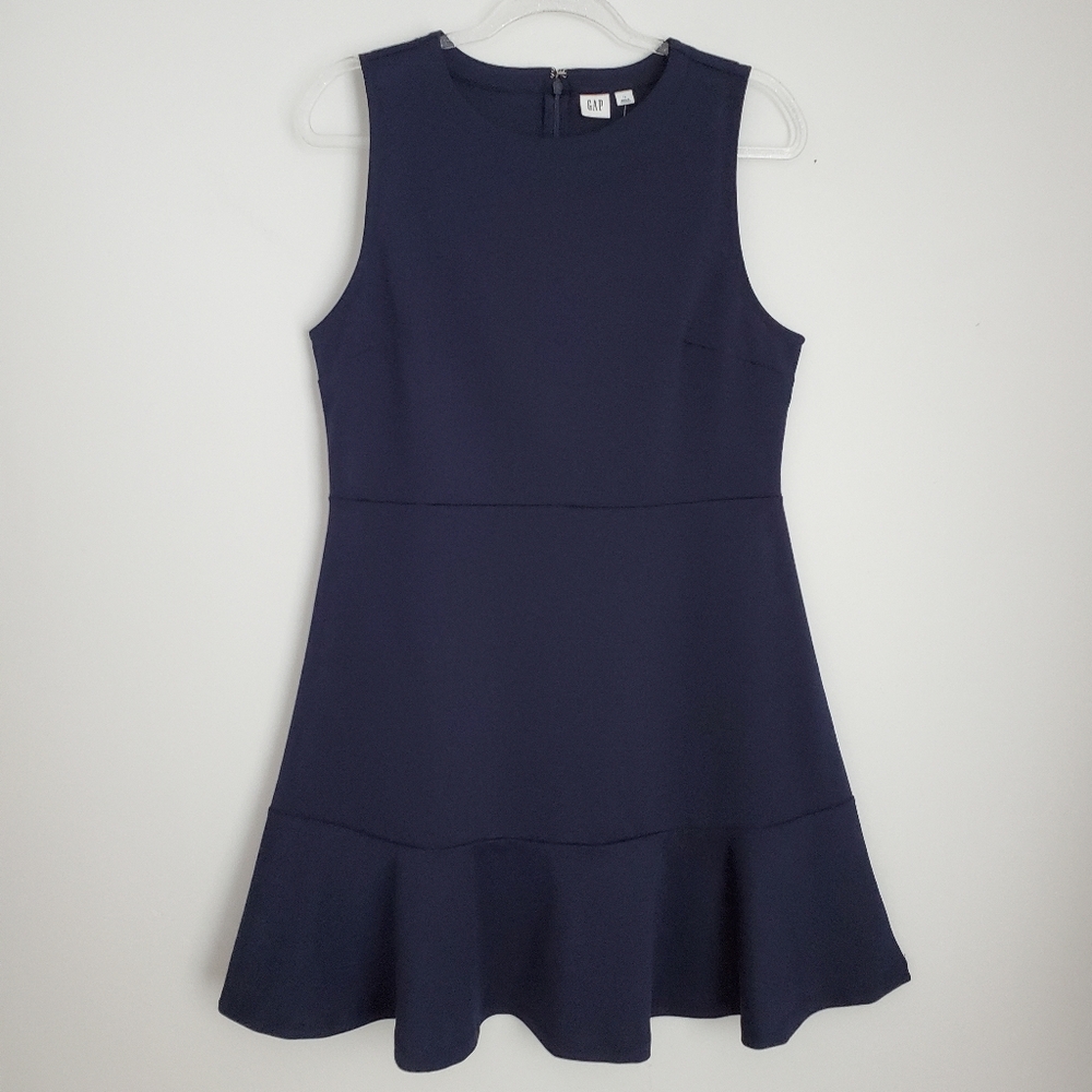 🆕️Gap Navy Peplum Hem Dress Size 14